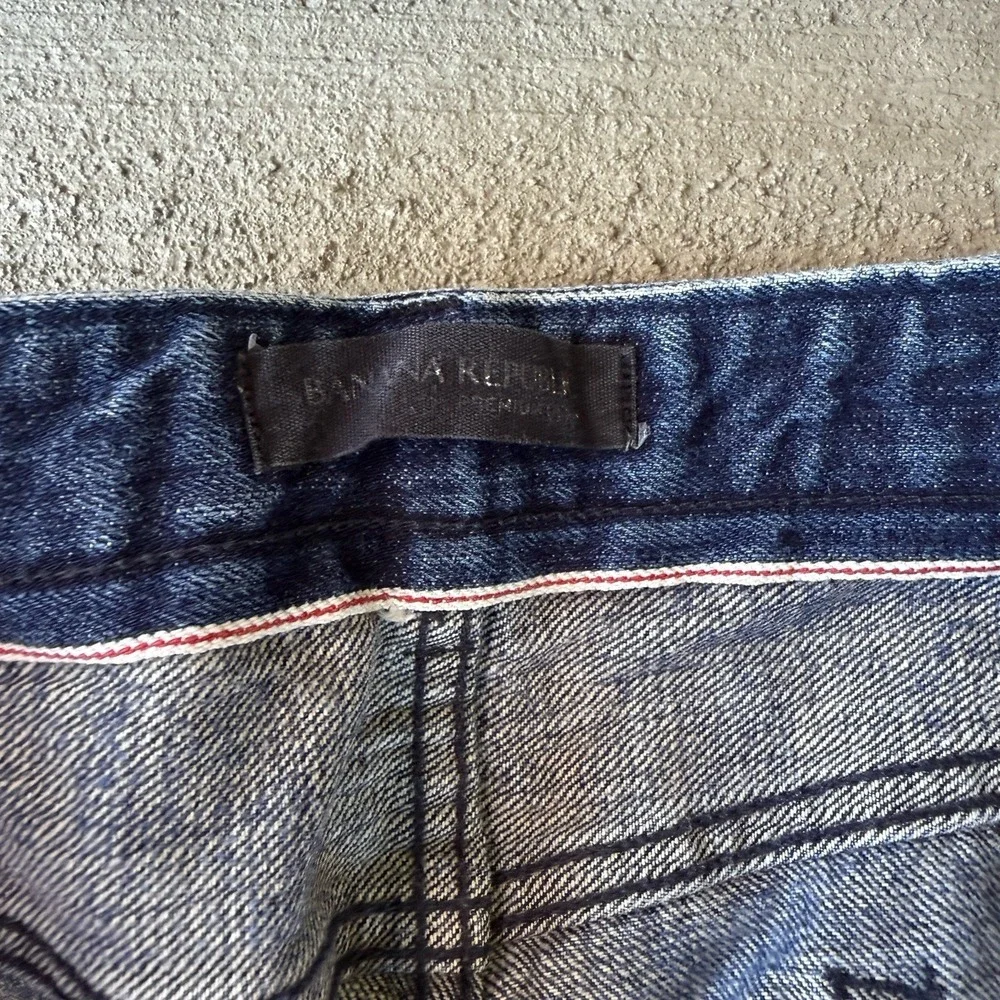 Banana Republic Slim Selvedge Jeans 34x34 Dark Indigo Denim Japan‎ Fabric